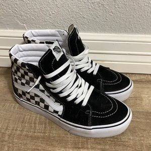 Vans Sk8-Hi Platform 2 Checkerboard/True White